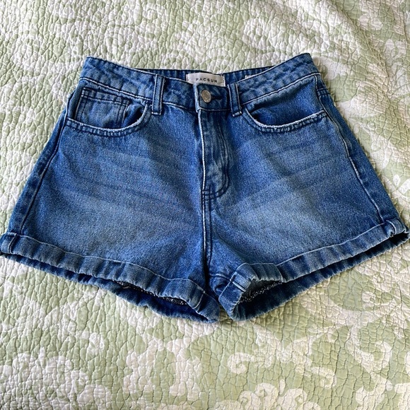 PacSun Pants - PACSUN Blue Denim Shorts Size 0